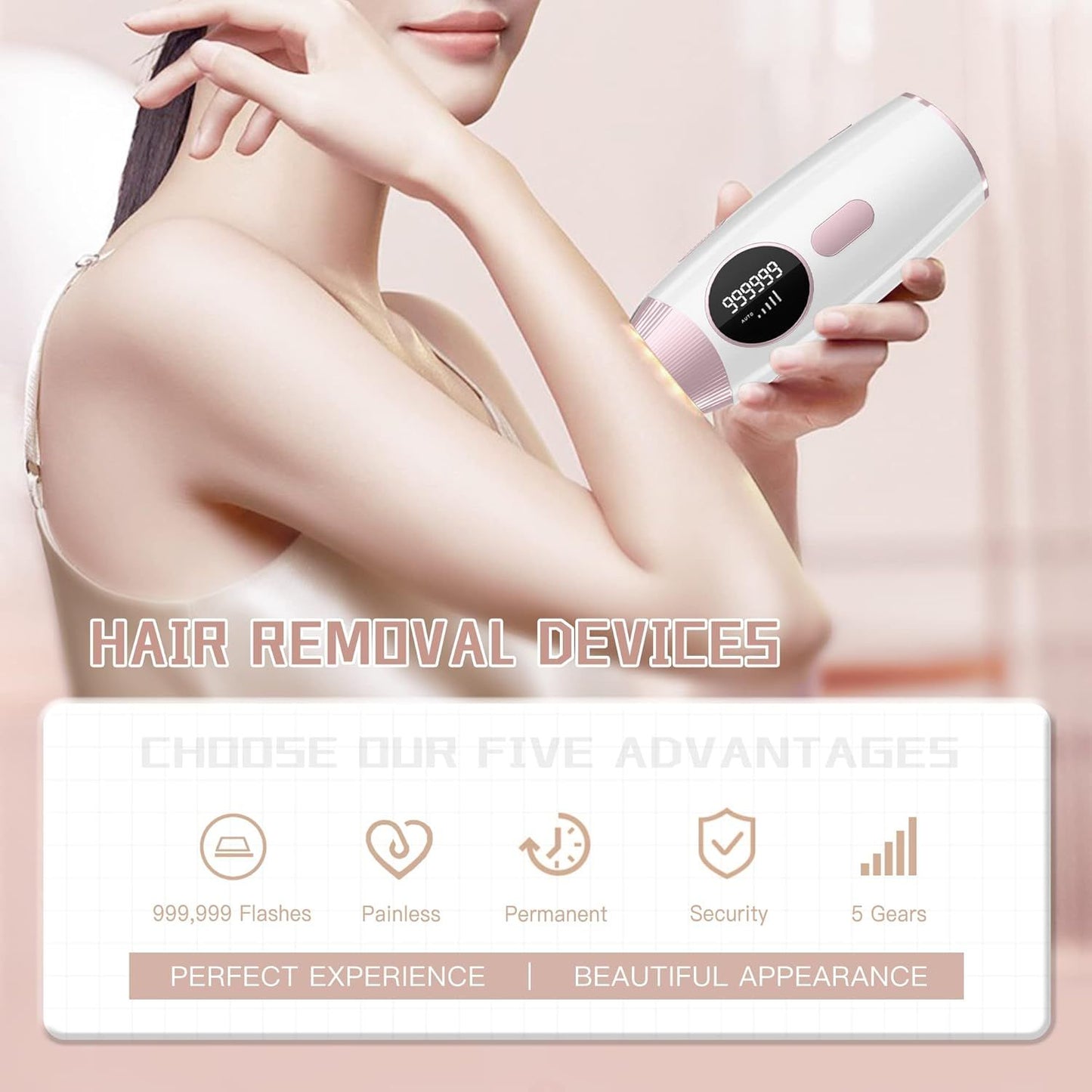 IPL Laser Hair Removal Device for Women and Men