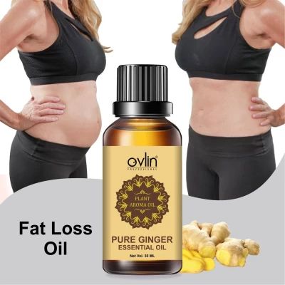 Pure Ginger Essential Oil Belly Fat Drainage Hair Growth Skin 30ml